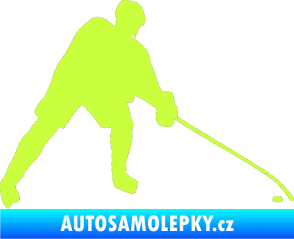 Samolepka Hokejista 002 pravá limetová
