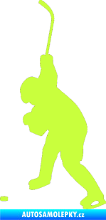 Samolepka Hokejista 006 levá limetová