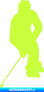 Samolepka Hokejista 018 levá limetová