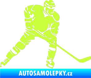 Samolepka Hokejista 026 pravá limetová