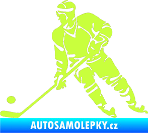 Samolepka Hokejista 027 levá limetová