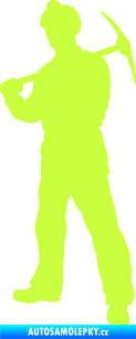 Samolepka Horník 001 levá limetová