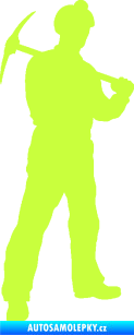 Samolepka Horník 001 pravá limetová
