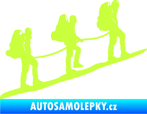 Samolepka Horolezci pravá limetová