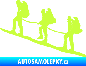 Samolepka Horolezci levá limetová