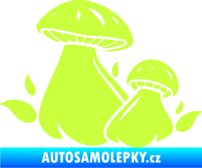 Samolepka Houby 002 levá limetová