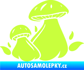 Samolepka Houby 002 pravá limetová