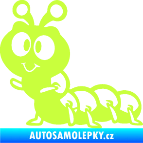 Samolepka Housenka 002 levá limetová