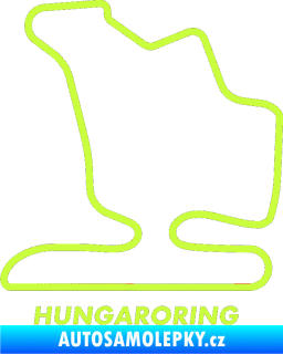 Samolepka Okruh Hungaroring limetová