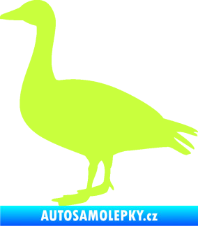 Samolepka Husa 001 levá limetová