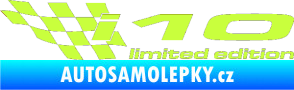 Samolepka i10 limited edition levá limetová