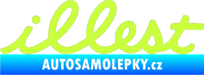 Samolepka Illest 001 limetová