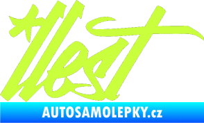 Samolepka Illest 002 limetová