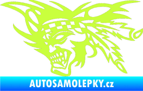 Samolepka Indián 001 levá limetová