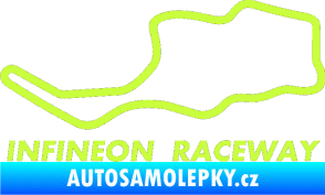 Samolepka Okruh Infineon Raceway limetová