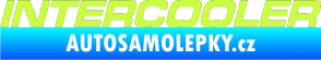 Samolepka Intercooler limetová