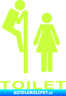 Samolepka Interiér 013 - Toilet limetová