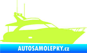 Samolepka Jachta 001 pravá limetová
