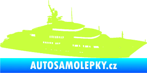 Samolepka Jachta 003 pravá limetová