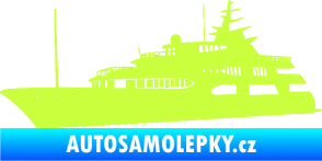 Samolepka Jachta 004 levá limetová