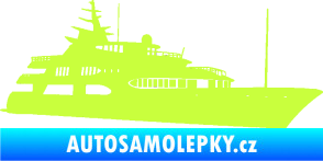 Samolepka Jachta 004 pravá limetová