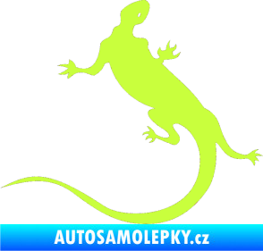 Samolepka Ještěrka 004 levá limetová