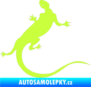 Samolepka Ještěrka 004 pravá limetová