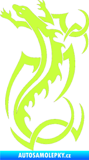 Samolepka Ještěrka 006 levá limetová