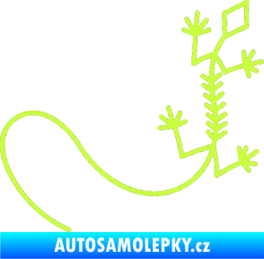 Samolepka Ještěrka 007 pravá limetová