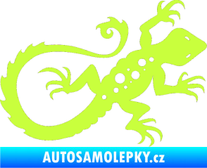 Samolepka Ještěrka 012 pravá limetová