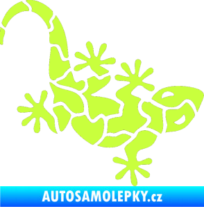 Samolepka Ještěrka 015 pravá limetová