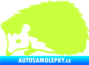 Samolepka Ježek 002 levá limetová
