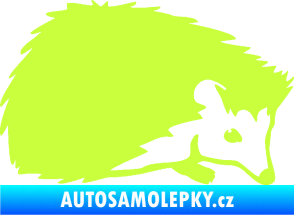 Samolepka Ježek 002 pravá limetová