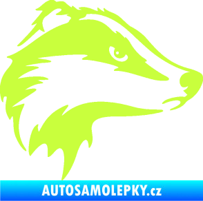 Samolepka Jezevec 002 pravá limetová