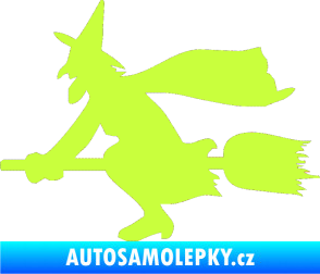 Samolepka Ježibaba levá limetová