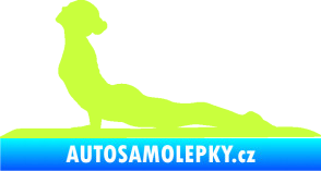 Samolepka Jóga 004 levá limetová