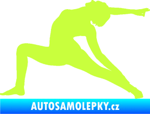 Samolepka Jóga 005 levá limetová