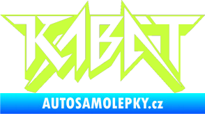 Samolepka Kabát 002 limetová