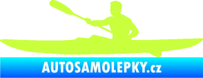 Samolepka Kajakář 003 levá limetová