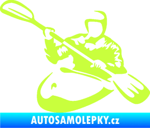 Samolepka Kajakář 004 levá limetová