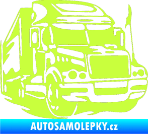 Samolepka Kamion 002 pravá nákladní auto limetová