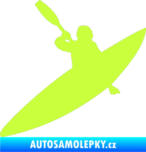 Samolepka Kanoista 001 levá limetová