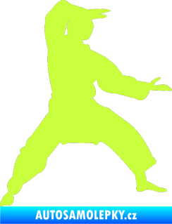 Samolepka Karate 006 pravá limetová