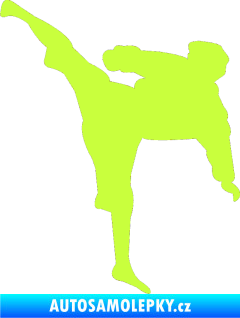 Samolepka Karate 009 levá limetová