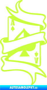 Samolepka Karty 003 limetová