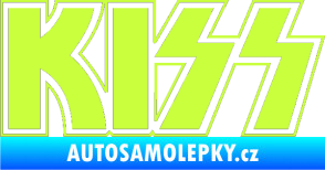Samolepka KISS limetová