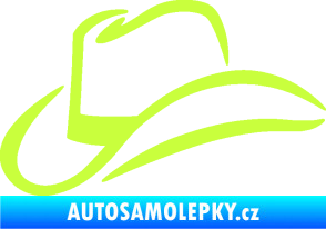 Samolepka Klobouk 002 levá limetová