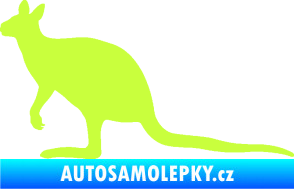 Samolepka Klokan 003 levá limetová