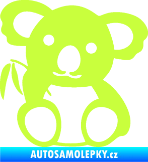 Samolepka Koala 001 pravá limetová