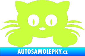 Samolepka Kočka 007 levá limetová